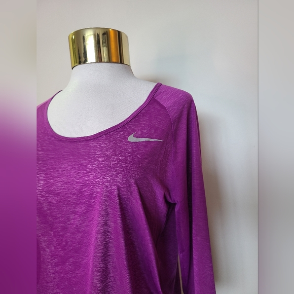 Nike - Purple Translucent Running Shirt - Size M - Picture 2 of 10